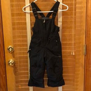 Lands’ End kids black ski bibs 3T